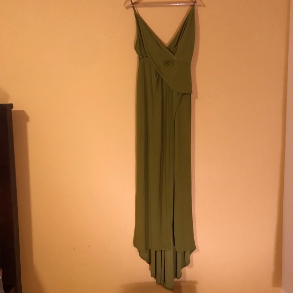 Vintage 1970’s style olive green dress